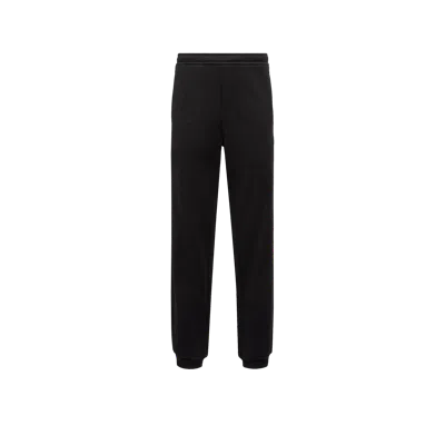 Moncler Pantalon De Survêtement En Coton In Black