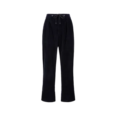 Moncler Corduroy Jogging Trousers Blue