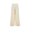 Moncler Wide Leg Cotton Sweatpants White In Blanc
