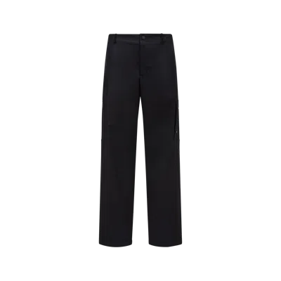 Moncler Cotton Blend Trousers Black