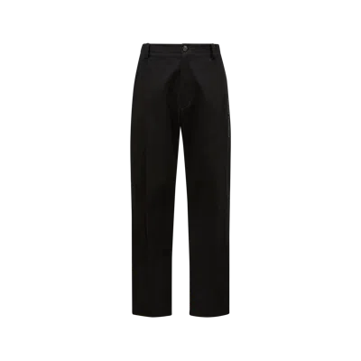 MONCLER X FRGMT COTTON GABARDINE TROUSERS, MEN, BLACK, SIZE: 48