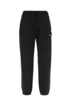 Moncler Cotton Joggers With Elasticated Cuffs And Drawstring Waistband In Black