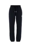 Moncler Midnight Blue Cotton Blend Joggers In Black