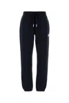 Moncler Midnight Blue Cotton Blend Joggers In Black