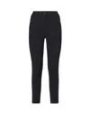Moncler Polyamide Blend Trousers With Pockets And Pleats In Black