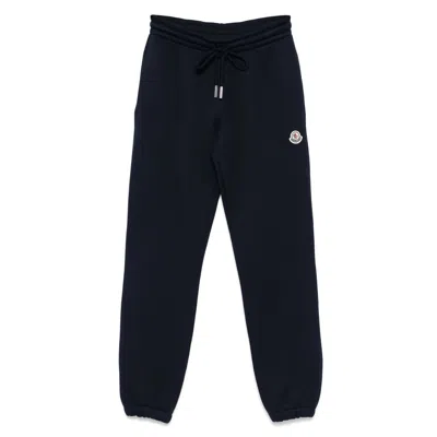 Moncler Pants Blue In Black