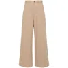 Moncler Gabardine Trousers In Brown
