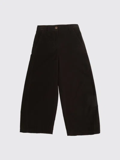 Moncler Pants Kids Color Dark In Brown