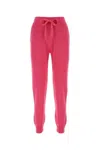 Moncler Fuchsia Wool Joggers In Pink