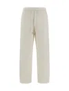 Moncler Pants Wool Adjustable Waistband In White