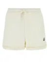 Moncler Ivory Tweed Shorts In White