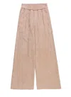 Moncler Pants With Logo In Brown