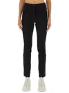 Moncler Stretch Polyester Blend Pant In Black