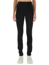 Moncler Stretch Gabardine Slim Fit Trousers In Black