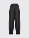 Moncler Drawstring Ruffled Track Pants In Black