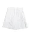 Moncler Paperbag-waist Shorts In White