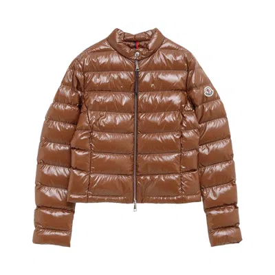 Pre-owned Moncler Papillon Jacket 'brown' | Women's Size 3