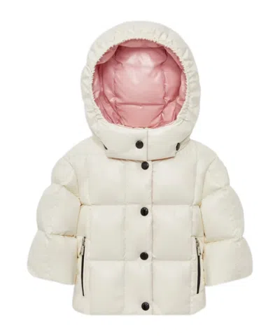 Moncler Parana Detachable-hood Puffer Jacket In White