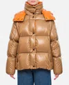 Moncler Parana Hooded Short Down Jacket, Women, Beige, Size: 3 In Beige