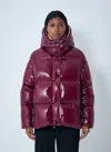 Moncler Parana Down Jacket In Burgundy