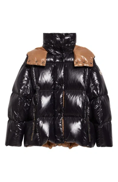 Moncler Parana Down Jacket With Removable Hood In Black