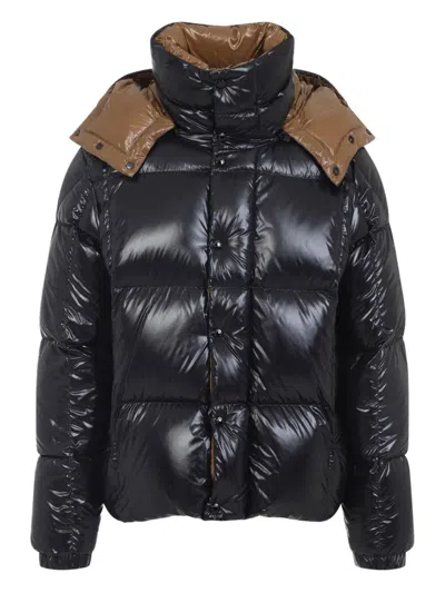 MONCLER PARANA GLOSSY HOODED SHORT DOWN JACKET