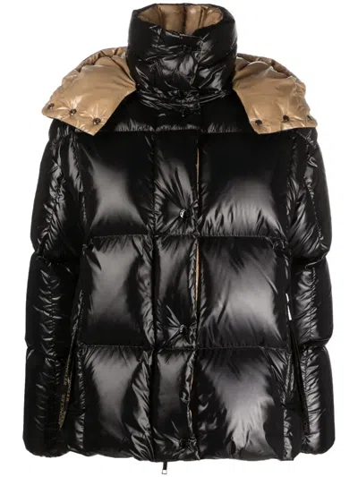 Moncler Karakorum Convertible Hooded Quilted Glossed-ripstop Down Jacket In Black
