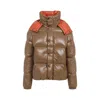 Moncler Parana Hooded Cropped Down Jacket In Multi