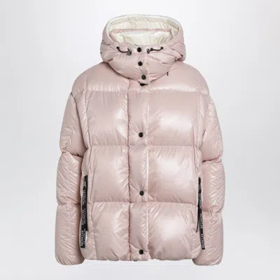 Moncler Parana Mini Quilted Down Jacket In Lacca-effect Nylon In Pink