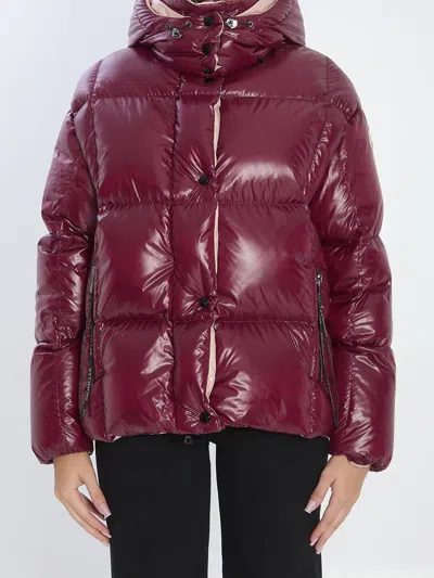 Moncler Red Parana Hooded Short Down Jacket