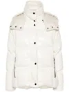 Moncler Parana Nylon Laqué Down Jacket In White