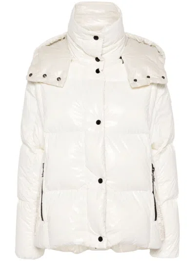 Moncler Parana Nylon Laqué Down Jacket In White