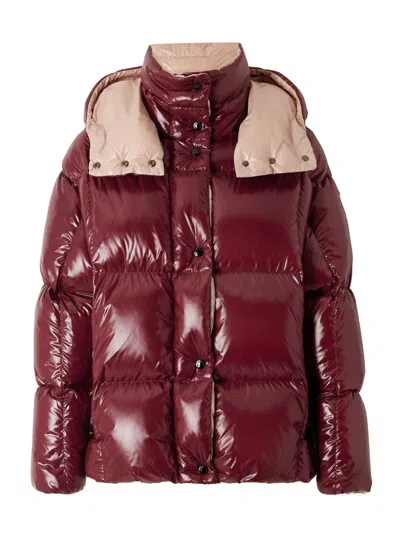 Moncler Parana Quilted Down Jacket In Burgundy