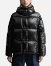 Moncler Barante Short Down Jacket With Hood In Black