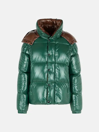 Moncler 'parana' Short Green Polyamide Down Jacket