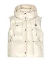 Moncler Pario Sleeveless Down Jacket In White