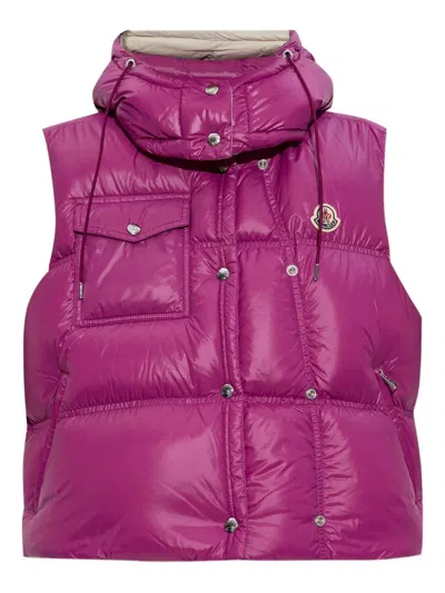 Moncler Pario Vest In Purple