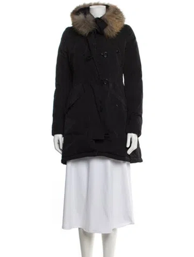 Pre-owned Moncler Parka In Black