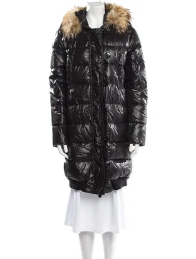 Pre-owned Moncler Parka In Black