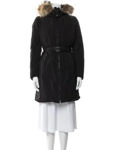 Pre-owned Moncler Parka In Black