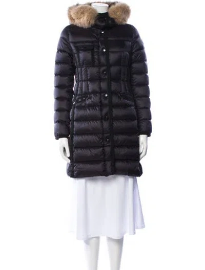 Pre-owned Moncler Parka In Black