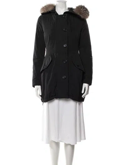 Pre-owned Moncler Parka In Black