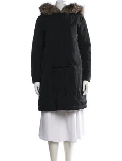 Pre-owned Moncler Parka In Black
