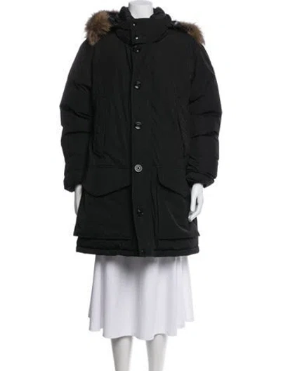 Pre-owned Moncler Parka In Black