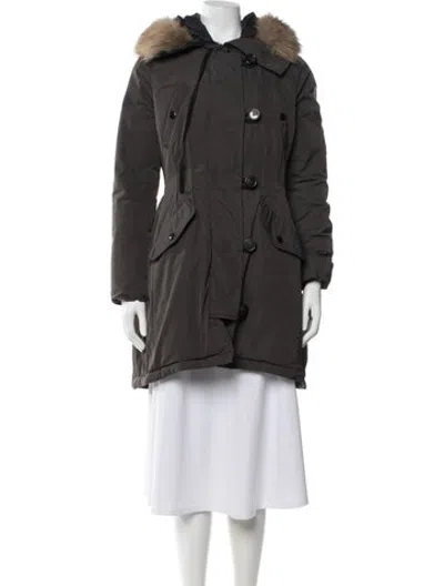 Pre-owned Moncler Parka In Black