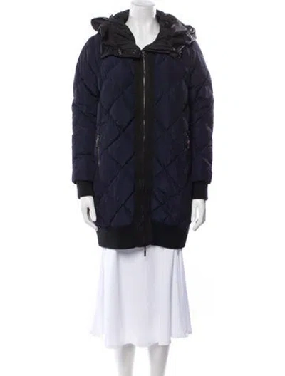 Pre-owned Moncler Parka In Blue