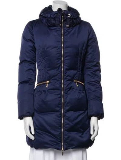 Pre-owned Moncler Parka In Blue