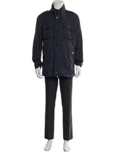 Pre-owned Moncler Parka In Blue