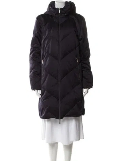 Pre-owned Moncler Parka In Blue