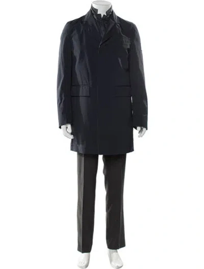 Pre-owned Moncler Parka In Blue